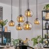 Koyoto Lampadario a sospensione, Lampada a sfera, Lampada a sospensione Ambrato, 6-Luci