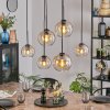 Koyoto Lampadario a sospensione, Lampada a sfera, Lampada a sospensione Ambrato, Chiaro, 6-Luci