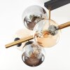 Gastor Plafoniera, Lampada a sfera Oro, Nero, 8-Luci