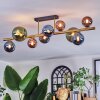Chehalis Plafoniera, Lampada a sfera Oro, Nero, 10-Luci