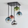Gastor Plafoniera, Lampada a sfera Blu, Cromo, Verde, Chiaro, Ramato, Grigio fumo, 5-Luci