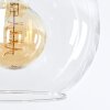 Koyoto Lampadario a sospensione, Lampada a sfera, Lampada a sospensione Ambrato, Cromo, Chiaro, Grigio fumo, 6-Luci