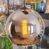 Koyoto Lampadario a sospensione, Lampada a sfera, Lampada a sospensione Ambrato, Cromo, Chiaro, Grigio fumo, 6-Luci