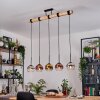 Koyoto Lampadario a sospensione, Lampada a sfera, Lampada a sospensione Écru, Nero, 5-Luci Koyoto Lampadario a sospensione, Lampada a sfera, Lampada a sospensione Écru, Nero, 5-Luci