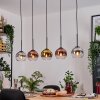 Koyoto Lampadario a sospensione, Lampada a sfera, Lampada a sospensione Écru, Nero, 5-Luci Koyoto Lampadario a sospensione, Lampada a sfera, Lampada a sospensione Écru, Nero, 5-Luci