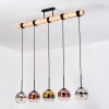 Koyoto Lampadario a sospensione, Lampada a sfera, Lampada a sospensione Écru, Nero, 5-Luci Koyoto Lampadario a sospensione, Lampada a sfera, Lampada a sospensione Écru, Nero, 5-Luci