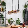 Koyoto Lampadario a sospensione, Lampada a sfera, Lampada a sospensione Écru, Nero, 5-Luci Koyoto Lampadario a sospensione, Lampada a sfera, Lampada a sospensione Écru, Nero, 5-Luci