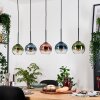 Koyoto Lampadario a sospensione, Lampada a sfera, Lampada a sospensione Écru, Nero, 5-Luci