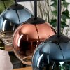 Koyoto Lampadario a sospensione, Lampada a sfera, Lampada a sospensione Écru, Nero, 5-Luci