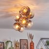 Koyoto Plafoniera, Lampada a sfera Oro, Nero, 8-Luci
