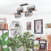 Koyoto Plafoniera, Lampada a sfera Oro, Nero, 8-Luci