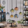 Koyoto Lampadario a sospensione, Lampada a sfera, Lampada a sospensione Blu, Oro, Verde, Chiaro, Ramato, 6-Luci