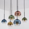 Koyoto Lampadario a sospensione, Lampada a sfera, Lampada a sospensione Blu, Oro, Verde, Chiaro, Ramato, 6-Luci