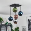 Gastor Plafoniera, Lampada a sfera Blu, Cromo, Verde, Ramato, Grigio fumo, 5-Luci