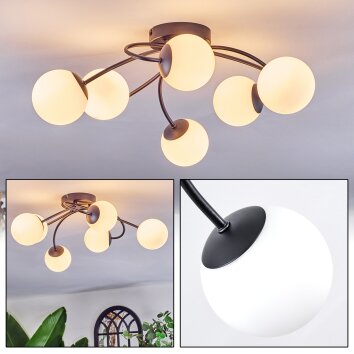 Chehalis Plafoniera, Lampada a sfera 56 cm Bianco, 6-Luci