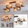 Koyoto Plafoniera, Lampada a sfera Oro, Nero, 8-Luci