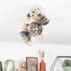 Koyoto Plafoniera, Lampada a sfera Oro, Nero, 8-Luci