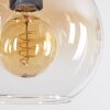 Koyoto Lampadario a sospensione, Lampada a sfera, Lampada a sospensione Ambrato, Chiaro, Grigio fumo, 6-Luci