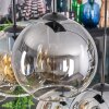 Koyoto Lampadario a sospensione, Lampada a sfera, Lampada a sospensione Ambrato, Chiaro, Grigio fumo, 6-Luci