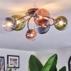 Chehalis Plafoniera, Lampada a sfera Blu, Verde, Chiaro, Ramato, 6-Luci