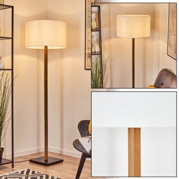 Flemming Lampada da terra Écru, Nero, 1-Luce