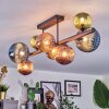 Chehalis Plafoniera, Lampada a sfera Blu, Verde, Ramato, 8-Luci