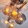 Koyoto Plafoniera, Lampada a sfera Oro, Nero, 8-Luci