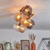 Koyoto Plafoniera, Lampada a sfera Oro, Nero, 8-Luci