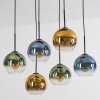 Koyoto Lampadario a sospensione, Lampada a sfera, Lampada a sospensione Blu, Oro, Verde, Chiaro, 6-Luci