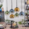 Koyoto Lampadario a sospensione, Lampada a sfera, Lampada a sospensione Blu, Oro, Verde, Chiaro, 6-Luci