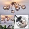Chehalis Plafoniera, Lampada a sfera 64 cm Grigio fumo, 6-Luci