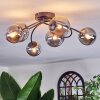 Chehalis Plafoniera, Lampada a sfera 64 cm Grigio fumo, 6-Luci