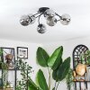Chehalis Plafoniera, Lampada a sfera 58 cm Grigio fumo, 6-Luci