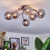 Chehalis Plafoniera, Lampada a sfera 58 cm Grigio fumo, 6-Luci
