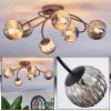 Chehalis Plafoniera, Lampada a sfera Grigio fumo, 6-Luci