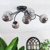 Chehalis Plafoniera, Lampada a sfera Grigio fumo, 6-Luci