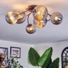 Chehalis Plafoniera, Lampada a sfera Grigio fumo, 6-Luci