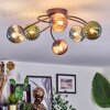 Chehalis Plafoniera, Lampada a sfera 56 cm Blu, Verde, Ramato, 6-Luci