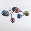 Chehalis Plafoniera, Lampada a sfera 56 cm Blu, Verde, Ramato, 6-Luci