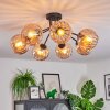 Koyoto Plafoniera, Lampada a sfera Ambrato, 7-Luci