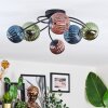 Chehalis Plafoniera, Lampada a sfera Blu, Verde, Ramato, 6-Luci