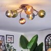 Chehalis Plafoniera, Lampada a sfera Blu, Verde, Ramato, 6-Luci