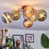 Chehalis Plafoniera, Lampada a sfera 56 cm Blu, Verde, Ramato, 6-Luci