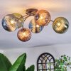 Chehalis Plafoniera, Lampada a sfera 56 cm Blu, Verde, Ramato, 6-Luci