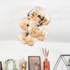 Koyoto Plafoniera, Lampada a sfera Oro, Nero, 8-Luci
