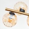 Koyoto Plafoniera, Lampada a sfera Oro, Nero, 8-Luci