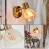 Saire Applique, Faretto da parete Cromo, Ottone, 1-Luce