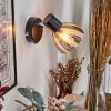 Saire Applique, Faretto da parete Cromo, Nero, 1-Luce