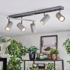 Javel Plafoniera, Faretto da soffitto Cromo, Grigio, Nero, 5-Luci