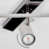 Javel Plafoniera, Faretto da soffitto Cromo, Grigio, Nero, 5-Luci